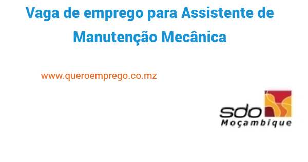 Vaga de emprego para Assistente de Manutenção Mecânica