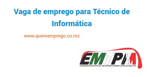 Vaga de emprego para Técnico de Informática