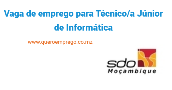 Vaga de emprego para Técnico/a Júnior de Informática