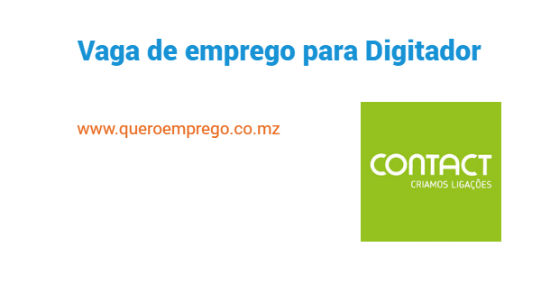 Vaga de emprego para Digitador