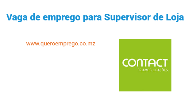 Vaga de emprego para Supervisor de Loja