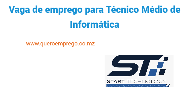 Vaga de emprego para Técnico Médio de Informática