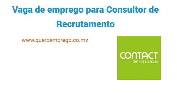 Vaga de emprego para Consultor de Recrutamento