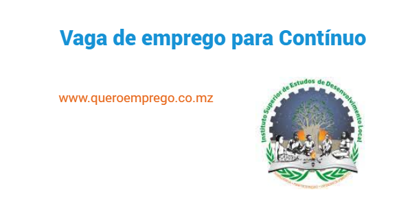 Vaga de emprego para Contínuo