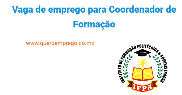 Vaga de emprego para Coordenador de Formação