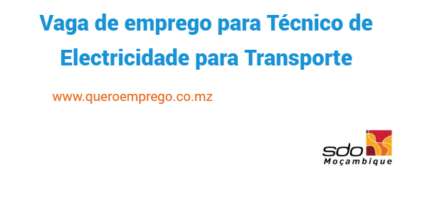 Vaga de emprego para Técnico de Electricidade para Transporte