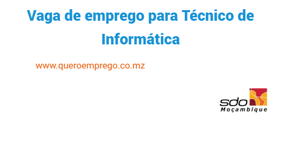 Vaga de emprego para Técnico de Informática