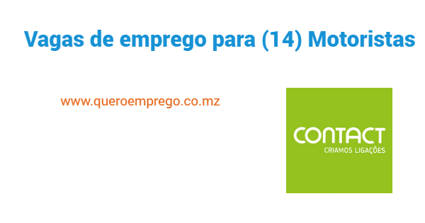 Vagas de emprego para (14) Motoristas