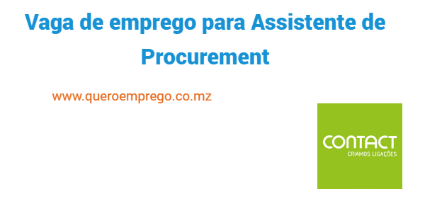 Vaga de emprego para Assistente de Procurement