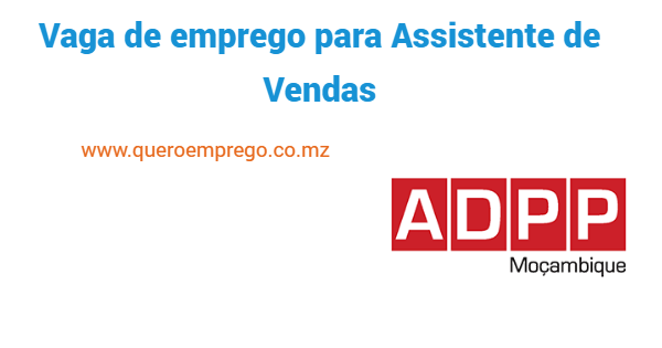 Vaga de emprego para Assistente de Vendas