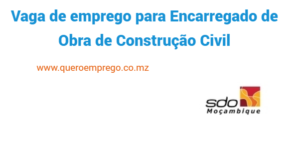 Vaga de emprego para Encarregado de Obra de Construção Civil