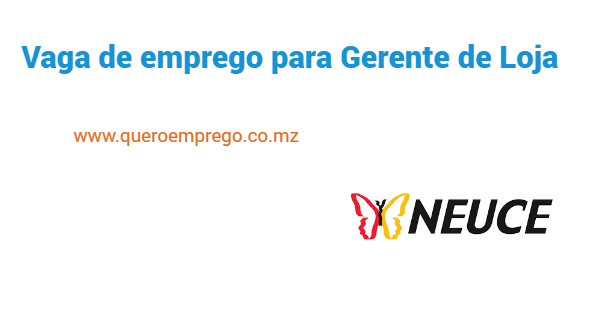 Vaga de emprego para Gerente de Loja