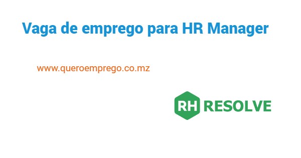 Vaga de emprego para HR Manager