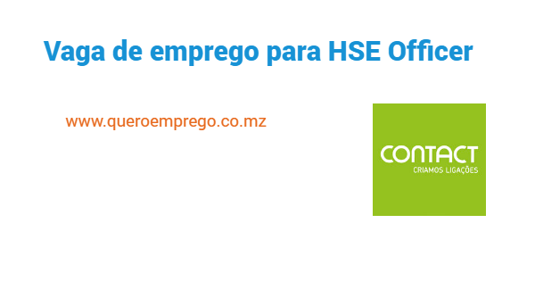 Vaga de emprego para HSE Officer