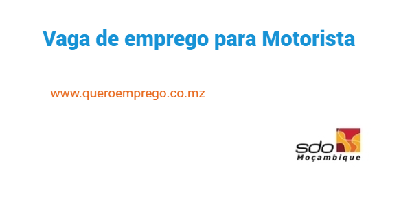 Vaga de emprego para Motorista