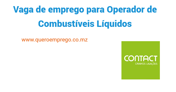 Vaga de emprego para Operador de Combustíveis Líquidos