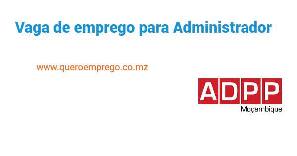 Vaga de emprego para Administrador