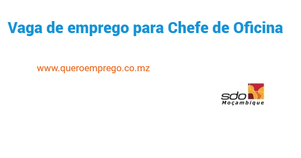 Vaga de emprego para Chefe de Oficina