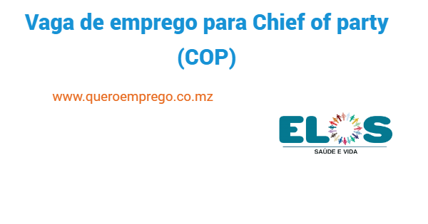 Vaga de emprego para Chief of party (COP)