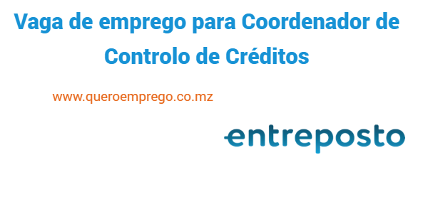 Vaga de emprego para Coordenador de Controlo de Créditos