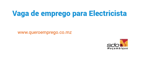 Vaga de emprego para Electricista