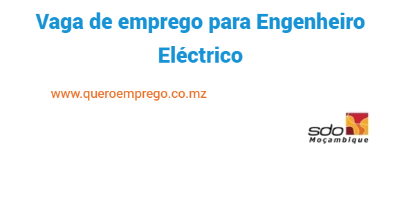 Vaga de emprego para Engenheiro Eléctrico