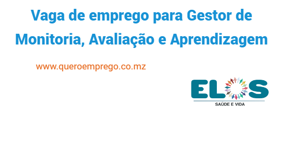 Vaga de emprego para Gestor de Monitoria, Avaliação e Aprendizagem