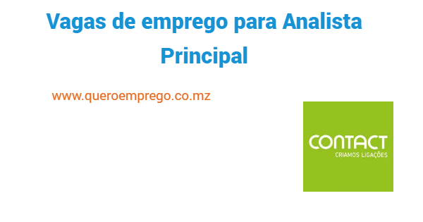 Vagas de emprego para Analista Principal