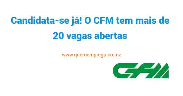 Candidata-se já! O CFM tem mais de 20 vagas abertas