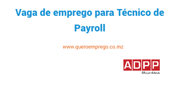 Vaga de emprego para Técnico de Payroll