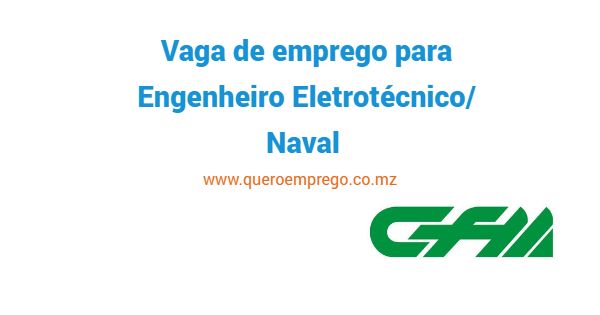 Vaga de emprego para Engenheiro Eletrotécnico/Naval