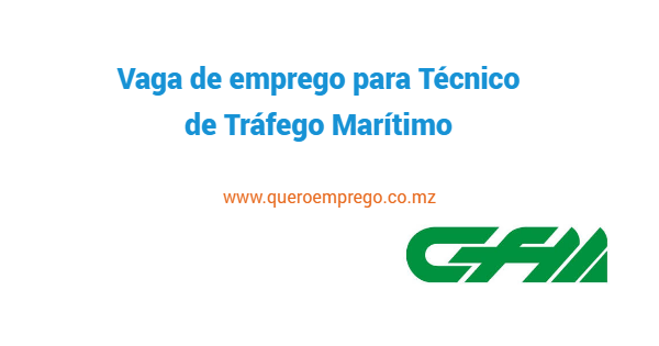 Vaga de emprego para Técnico de Tráfego Marítimo