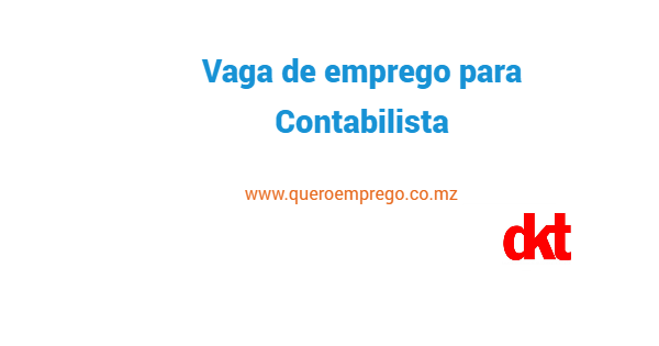 Vaga de emprego para Contabilista