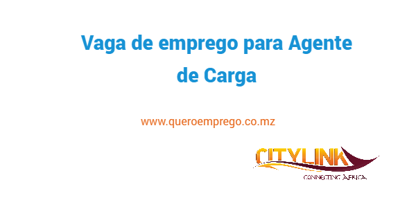 Vaga de emprego para Agente de Carga