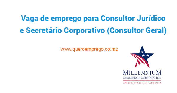 Vaga de emprego para Consultor Jurídico e Secretário Corporativo (Consultor Geral)