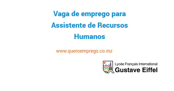 Vaga de emprego para Assistente de Recursos Humanos