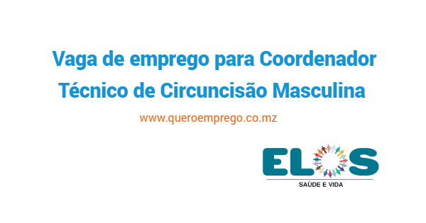 Vaga de emprego para Coordenador Técnico de Circuncisão Masculina