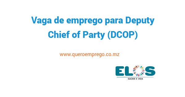 Vaga de emprego para Deputy Chief of Party (DCOP)