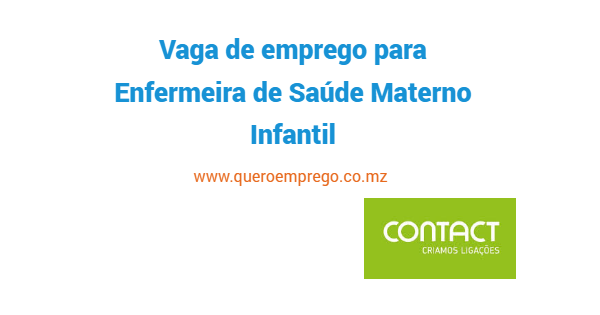 Vaga de emprego para Enfermeira de Saúde Materno Infantil