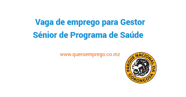 Vaga de emprego para Gestor Sénior de Programa de Saúde no PRG