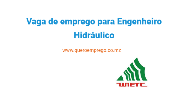 Vaga de emprego para Engenheiro Hidráulico