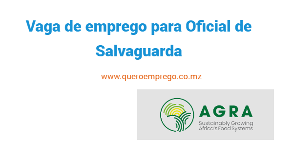 Vaga de emprego para Oficial de Salvaguarda