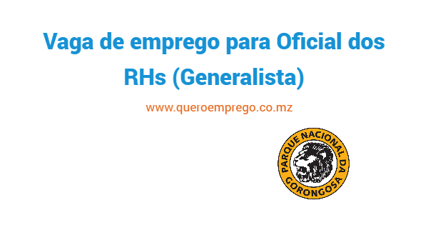 Vaga de emprego para Oficial dos RHs (Generalista)