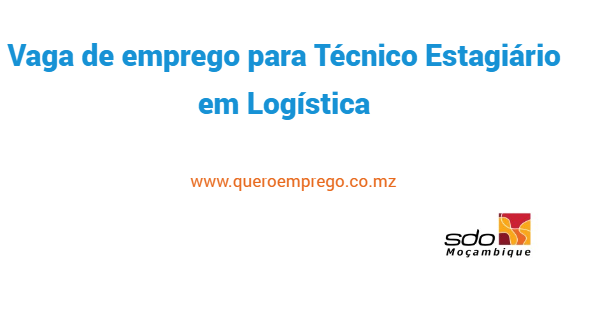 Vaga de emprego para Técnico Estagiário em Logística