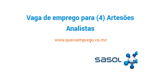 Vaga de emprego para (4) Artesões Analistas