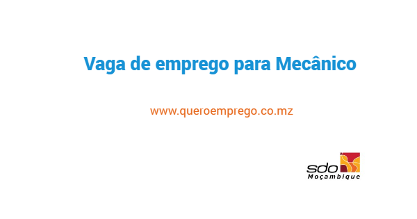 Vaga de emprego para Mecânico