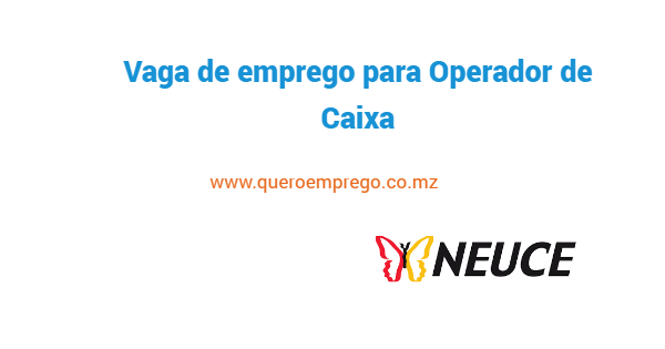 Vaga de emprego para Operador de Caixa