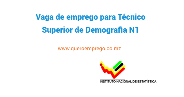 O INE está a recrutar (1) Técnico Superior de Demografia N1