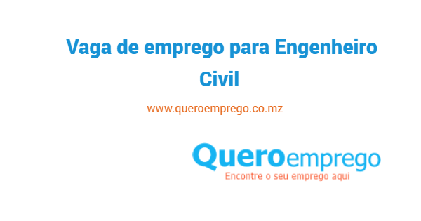 Vaga de emprego para Engenheiro Civil