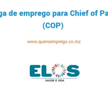 A Associação ELOS está a recrutar (1) Chief of Party (COP)